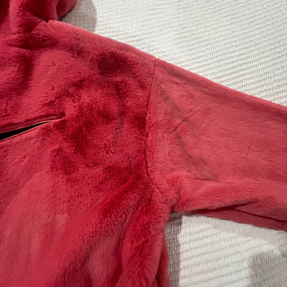Nike Womens Sportswear Essential Faux Fur Jacket ‘ Archaeo Pink’ Size XL NWT - Picture 5 of 8